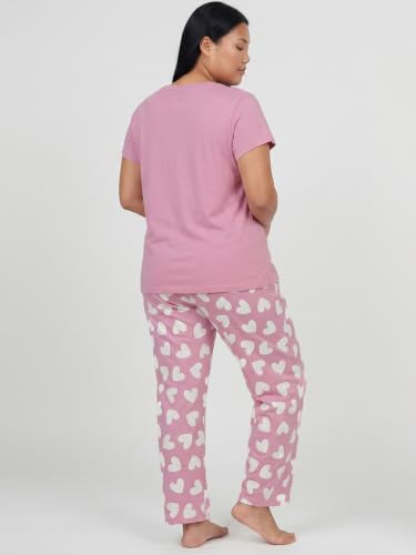 Image of Max Women's Printed Round Neck Half Sleeve Cotton Pyjama Set