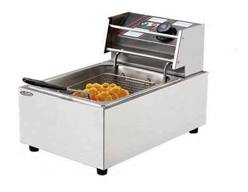 6L 2500W Countertop Electric Stainless Steel Commercial Deep Fryer