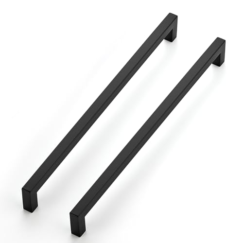 JOY DECOR Black Cabinet Handles, 50 Pack Kitchen Handles, 11-1/3 Inch