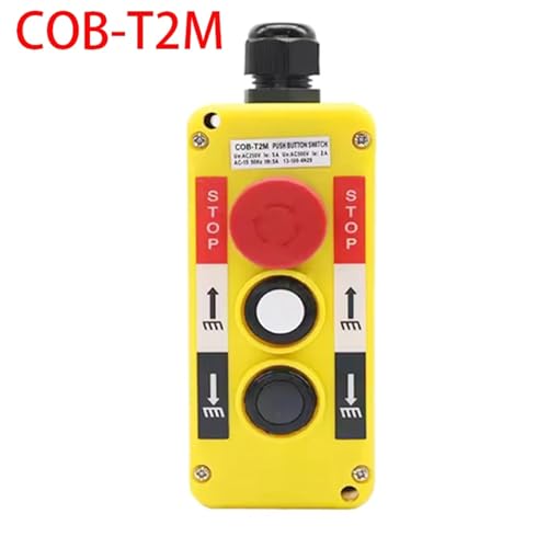 Caja colgante COB-T2M con interruptor de botón para control remoto de grúas 2