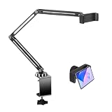 モバイルモニター スタンド 炭素鋼製 マグネット式 タブレットアーム ポータブル アーム 360°回転ベース 多角度調整 卓上 壁掛け ベッド サブモニター対応 卓上スタンド付き (タブレット,C) image
