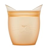 ジップトップ Zip Top シリコーンバッグ 保存袋 【日本正規品】 ベビー スナック キャット 118ml ピーチ フリーザーバッグ 繰り返し使える 食品用ラップの代替えにも