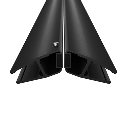 WAKA PRO-M3 - Set di guarnizioni per doccia e porta della doccia, effetto ottico, nero, guarnizione per porta della doccia, 6-8 mm, 200 cm, 135° possibile
