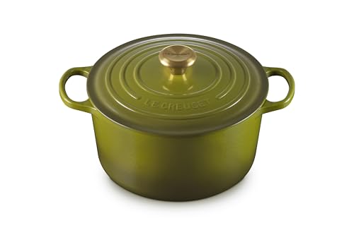 Image of Le Creuset Enameled Cast Iron Signature Deep Round Oven, 6.5 qt., Olive