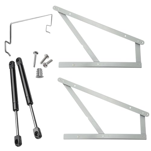 KIT COMPLETO Sollevamento Letto per LETTO CONTENITORE. Trapezi + Pistoni a Gas + Ferma Materasso....