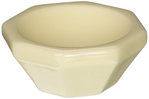 CoorsTek 60361 High-Alumina Octagonal Style Mortar, White, 15mL Capacity