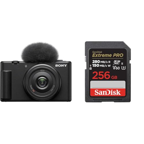 SONY(\j[) VlogpJ VLOGCAM fW^J ZV-1F EBhXN[t Pœ_Y ubN ZV-1F B + y TfBXN Ki z SDJ[h 256GB SDXC Class10 UHS-II V60 ǎ
