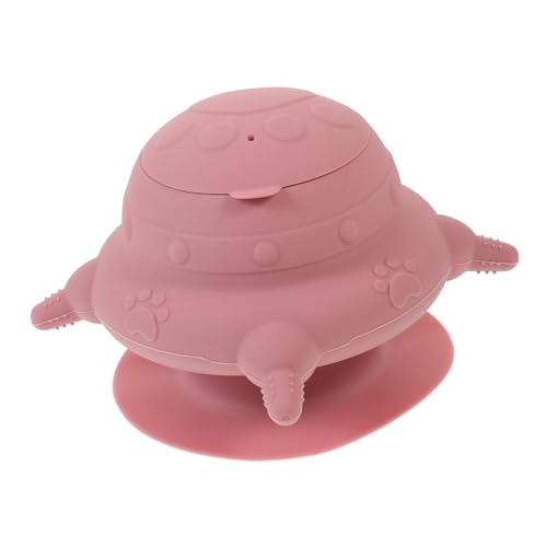 HEMOTON Silicone Puppy Milk Feeder Bowl with Teats Bionic Breastfeeding Tool for Newborn Pets Durable and Reusable for Puppies and Kittens Portable and Convenient Feeding