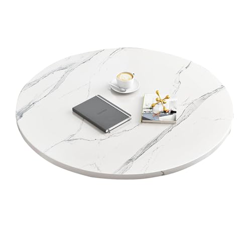 Generisch Runde Tischplatte Marmoroptik 90x90cm