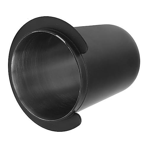 Coffee Dosing Cup Stainless Steel Universal Black Powder Attechment Tool for Coffee Machine 51mm for Espresso Machine DIY Tools（Black）