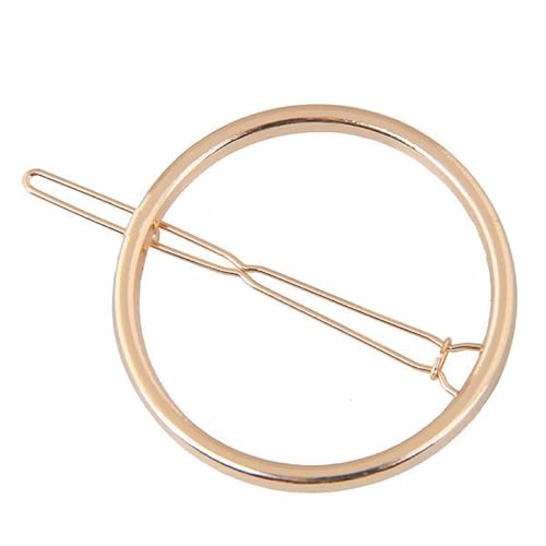 PSOWQ Kreis Haarspange Hohl Rund Gold Haarklammer Haarnadel Minimalistische Bobby Pin Rost- und korrosionsbeständige Haarnadel aus Legierung für Gilrs und Frauen.