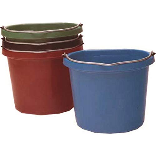 Fortiflex Flat Back Feed Bucket for Dogs/Cats and Small Animals, 20-Quart, Sapphire