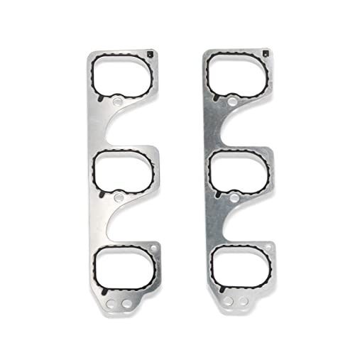 Image of Engine Upper & Lower Intake Gaskets Set Compatible with 2004-2011 Buick Lacrosse Rendezvous Cadillac CTS SRX STS Malibu Pontiac G6 G8 Saturn Aura 3.6L 12598158