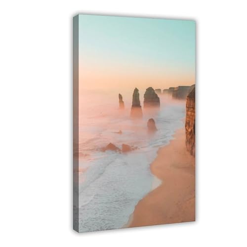 Poster plage australienne sur toile pour créer une déco de chambre apaisante