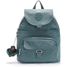 Kipling Womens Queenie Backpack, Adjustable Backpack Straps, Monkey Keychain, Key Clasp, Top Carry Handle
