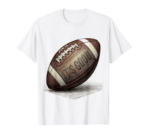 Coffin Corner Punter Precision It's Good Football Design T-Shirt, Men, White, XX-Large