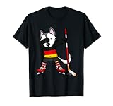 Dabbing Husky Deutschland Eishockey-Fans Trikot Wintersport T-Shirt