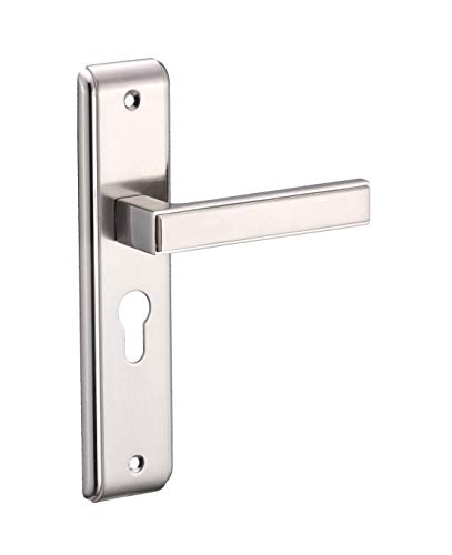 Image of Dorset Kaira Mortise Door Lock for Main Doors | 60 mm Key & Knob Cylinder Lock| Door Lock Handle Set for Home, 5 Year Warranty, Silver | HLKAIASC