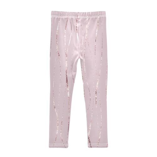 GuoChe Rose Gold Wavy Stripes Shorts for Teen Girls Cotton Cartwheel Shorts Lounge Pants for Performance2