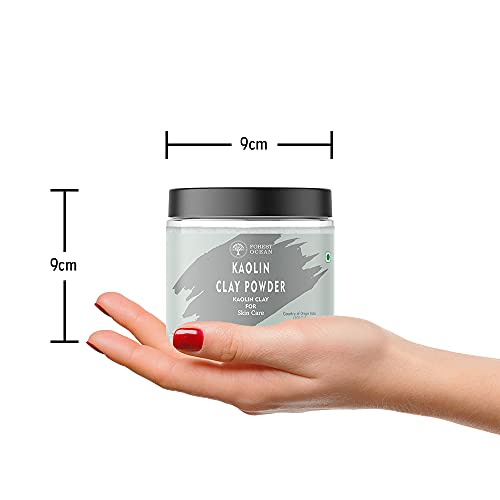 Image of Kaolin Clay Powder For Acne, Blackheads, Face Mask And Glowing Skin - 100g