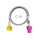 Soda Machine CO2 Adapter Quick Connection Hose Direct Connection from CO2 Tank to Soda Machine, Compatible with Terra Art Gaia Duo Aqua Fizz Machine that Use Pink CO2 Cylinder