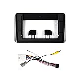 KUNFINE Autoradio Navigation Android Radio Cadre de Montage Masque Bracket avec Faisceau de câbles Spécialement conçu pour Mitsubishi Xpander 2018 2019 2020 2021