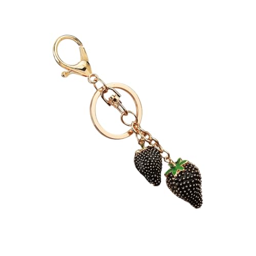 Lovely Strawberry Bag Pendant Purse Accessory Fashionable Keychain Charm