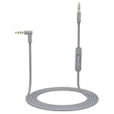 Replacement Audio Cable Cord Wire with in-line Microphone and Control Compatible with for Beats by Dr Dre Headphones Solo, Studio, Pro, Detox, Wireless (Gray)