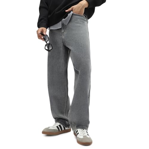 Image of Urbano Fashion Men's Loose Baggy Fit Cargo Carpenter Jeans with 6 Pockets Non-Stretchable