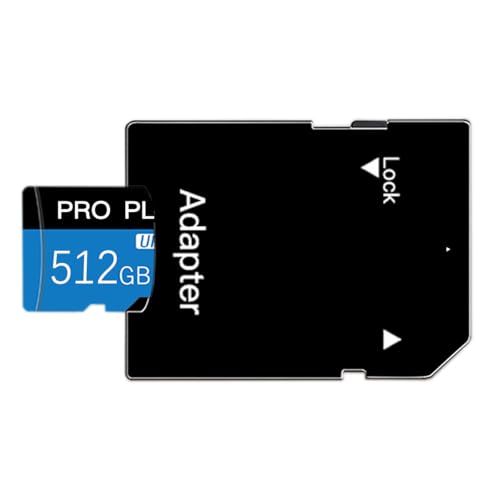 512GB Speicherkarte – Micro-SD-Speicherkarte 512GB, Hochgeschwindigkeit Class 10 für Smartphones/Actionkameras/Tablets/GoPro und Drohnen