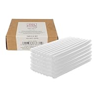 IDEA HOME Heißklebestifte, 100 x 7 mm, transparent, Universal, für Heißklebepistole, ideal für Heimwerker, Handwerk, Freizeit, 50 Stück