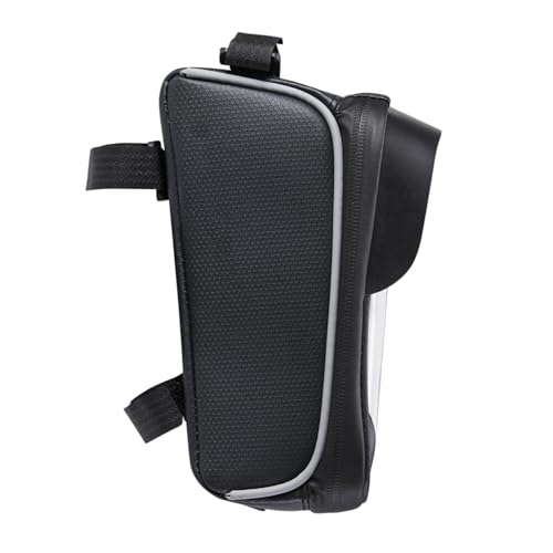 Sacoche de guidon vélo étanche avec support téléphone tactile pour GPS