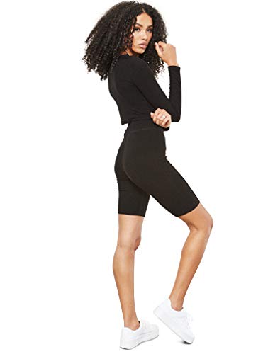 4TH & RECKLESS Women's Ada Rib Bodycon Shorts, Black, X-Large - Image 5