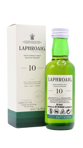 Laphroaig - Islay Single Malt Miniature - 10 year old Whisky 5cl 40% ABV