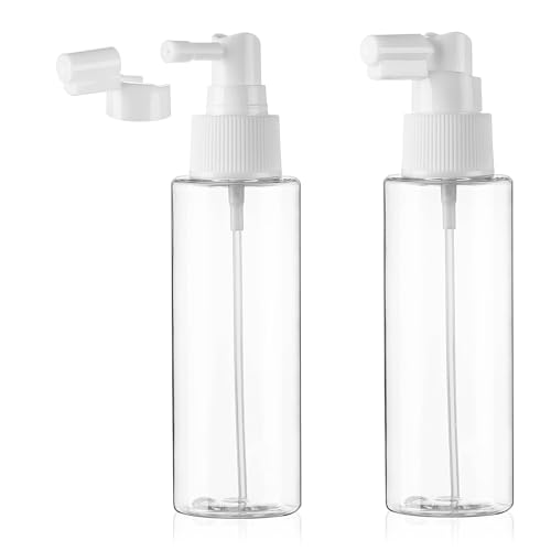 Cosywell 2 Pack Travel Spray Bottle 3.4oz 100ml TSA Approved Travel Size Spray Bottle Leak Proof Small Spray Bottles Long Mouth Spray Bottle for Hair Mouthwash Toners Rose Water Cosmetics