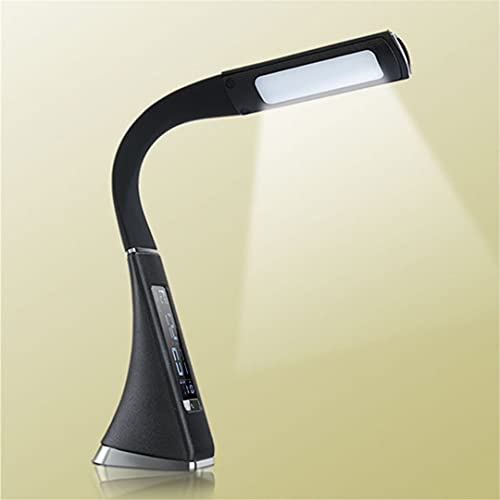 Lampe de bureau LED marron avec calendrier température et 3 modes éclairage pour table - 8