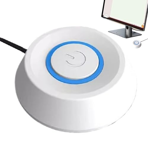 Generisch Botón de ordenador de sobremesa, botón de reinicio con cable de 1,8 m, botón de placa base de ordenador, extensión de botón de encendido y apagado para escuela, hotel