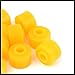 Hihaha Vehicle Car 10 Pcs Orange Rubber Shock Absorber Bushings 10mm x 28mm x 20mm Durable Material