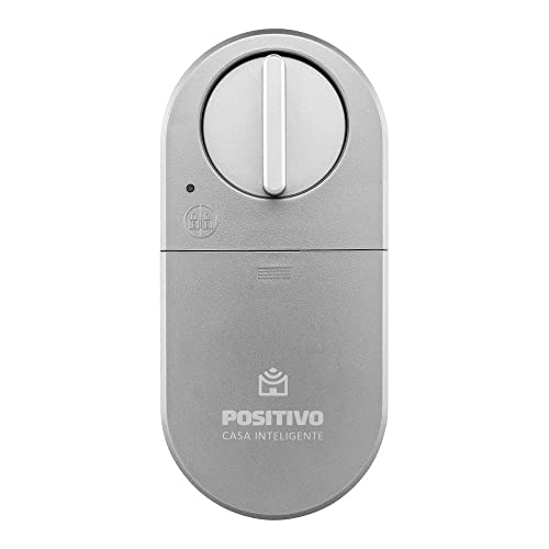 Smart Fechadura Positivo Casa Inteligente, Conexão Bluetooth 5.0, Abre pelo Celular, Bateria de 7,4V