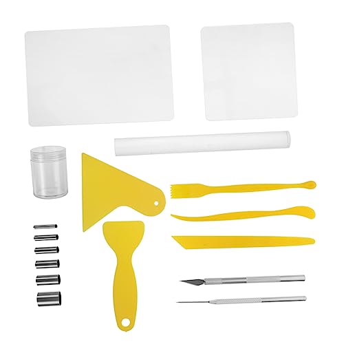 Beatifufu 17-Piece Clay Sculpting Tool Set Acrylic Stainless Steel Plastic DIY Modeling Carving Tools for Boys and Girls Adults