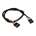 BAIRONG USB 2.0 Internal Motherboard Header Cable USB 2.0 9pin Female to Female Internal Motherboard Header Cable