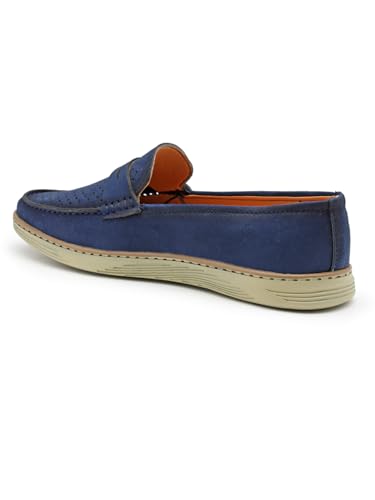 Image of Men's Denim Causal Loafers | Premium Breathable Upper | Driving Loafers | Lighweight Slip-On's | Soft Cushioned Insole | Super Flexible, Comfortable for Men