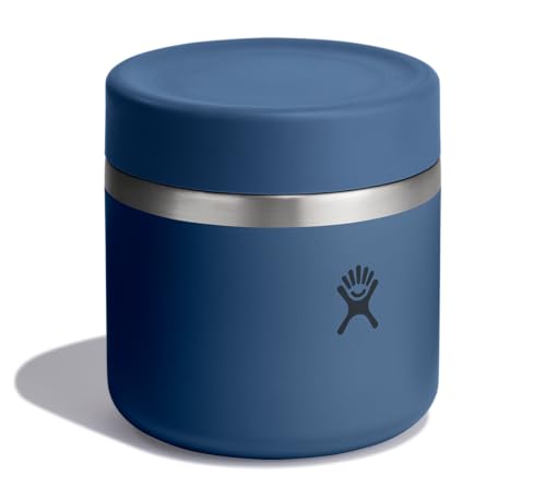 Image of Hydro Flask Food Jar - Insulated Stainless Steel, Snack Travel Container for Hot Food & Soup 20 Oz Harbor Blue
