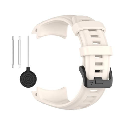 [�����ȓX] �ɓK��Garmin Instinct 3 45mm 50mm Amoled�\�[���[�E�H�b�`�u���X���b�g�E�H�b�`�o���h Instinct 3 ���X�g�o���h�p�V���R���E�H�b�`�X�g���b�v(Ivory,45mm)