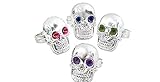 12 Skull Rings Party Favors Halloween Goody Bag Prizes
