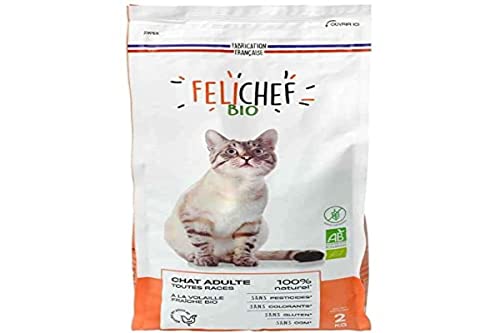 Félichef BIO Croquettes sans Céréales pour Chat Adulte 2 kg