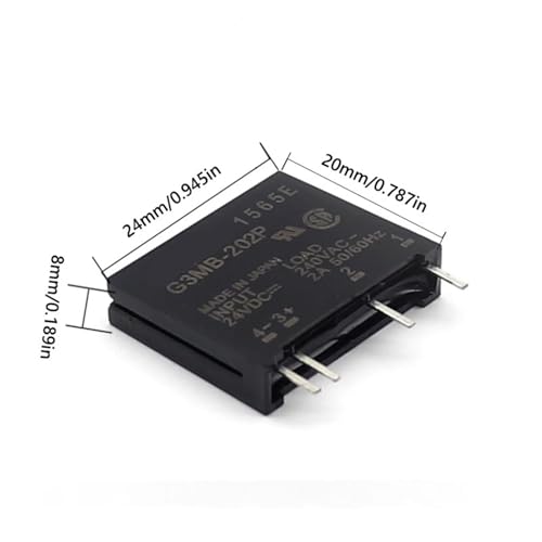 Relais statique G3MB-202P 24V DC SSR pour circuits imprimés AC 240V 2A