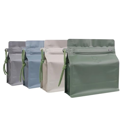 Bolsas de café con válvula herméticas reutilizables de aluminio anti humedad 30 pzas 4