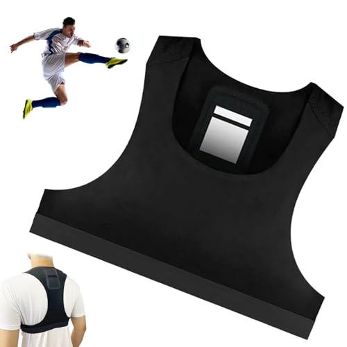 Chaleco de fútbol de spandex transpirable con rastreador GPS ajustable 3