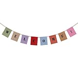 herzlich willkommen im team bilder 🌟🌟Einfach zu Verwendender Begrüßungsbanner: Dieser willkommen girlande hochzeit ist vormontiert, um Zeit zu sparen. Sie müssen lediglich den Begrüßungsbanner herausnehmen und vor dem Aufhängen in die richtige Reihenfolge bringen. Abstand zwischen jeder kleinen Flagge ist einstellbar, können Sie andere Dekorationen auf den Bannern Willkommen zu Hause hinzufügen.